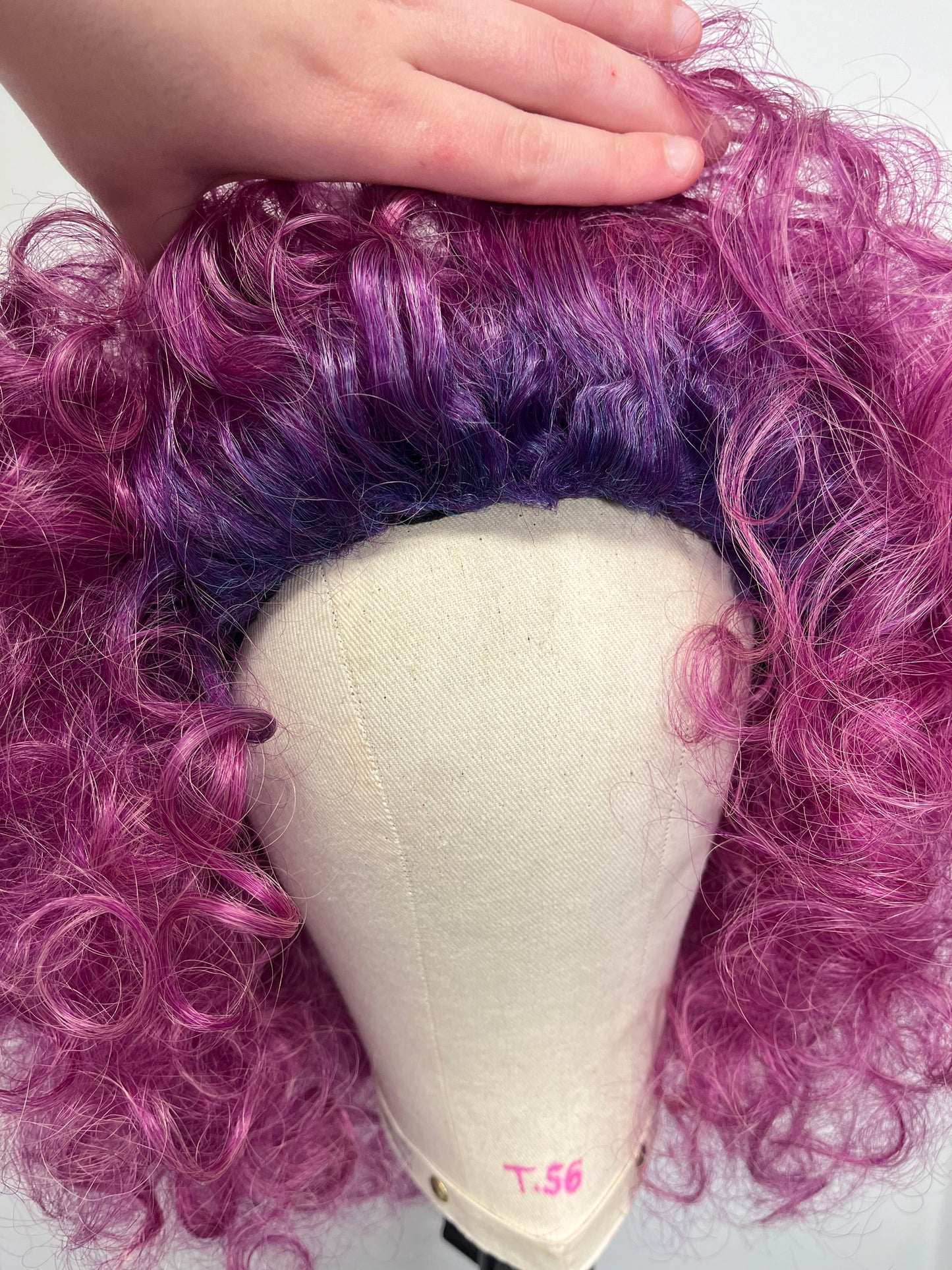 Perruque Curly- PINK