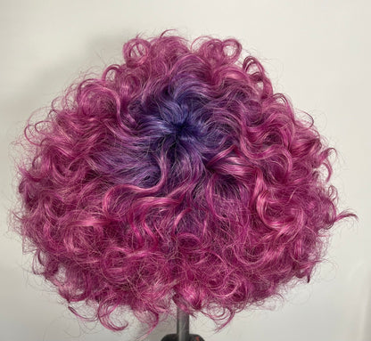 Perruque Curly- PINK