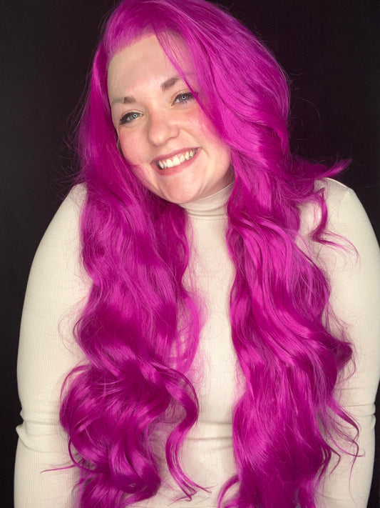 Perruque Wavy - FUCHSIA 